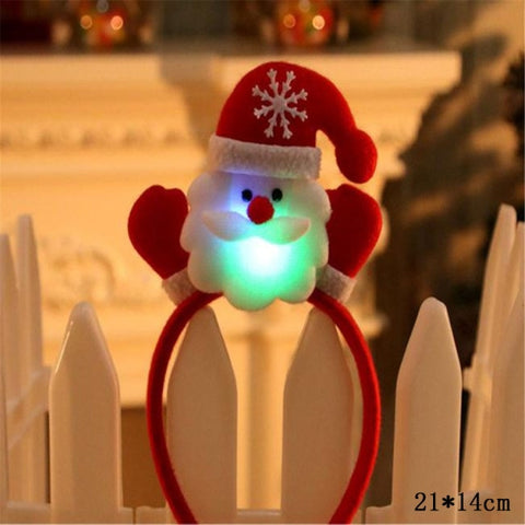 Serre-tête de Noël avec Nez lumineux pour Adulte taille unique Les  incontournables - Déguisements de noël - Décomania
