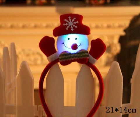 Serre-tête de Noël avec Nez lumineux pour Adulte taille unique Les  incontournables - Déguisements de noël - Décomania